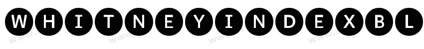 WhitneyIndexBlack Ro字体转换